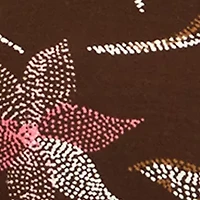 Petite 3/4 Sleeve Crew Neck Printed Top