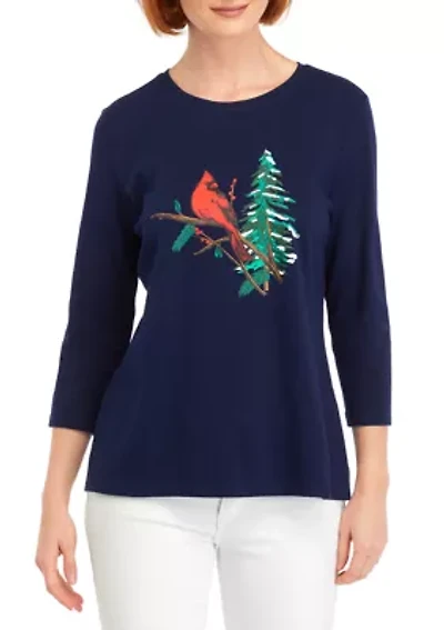 Petite Crew Graphic T-Shirt