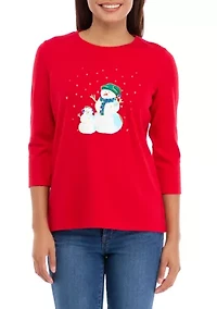 Petite Crew Graphic T-Shirt