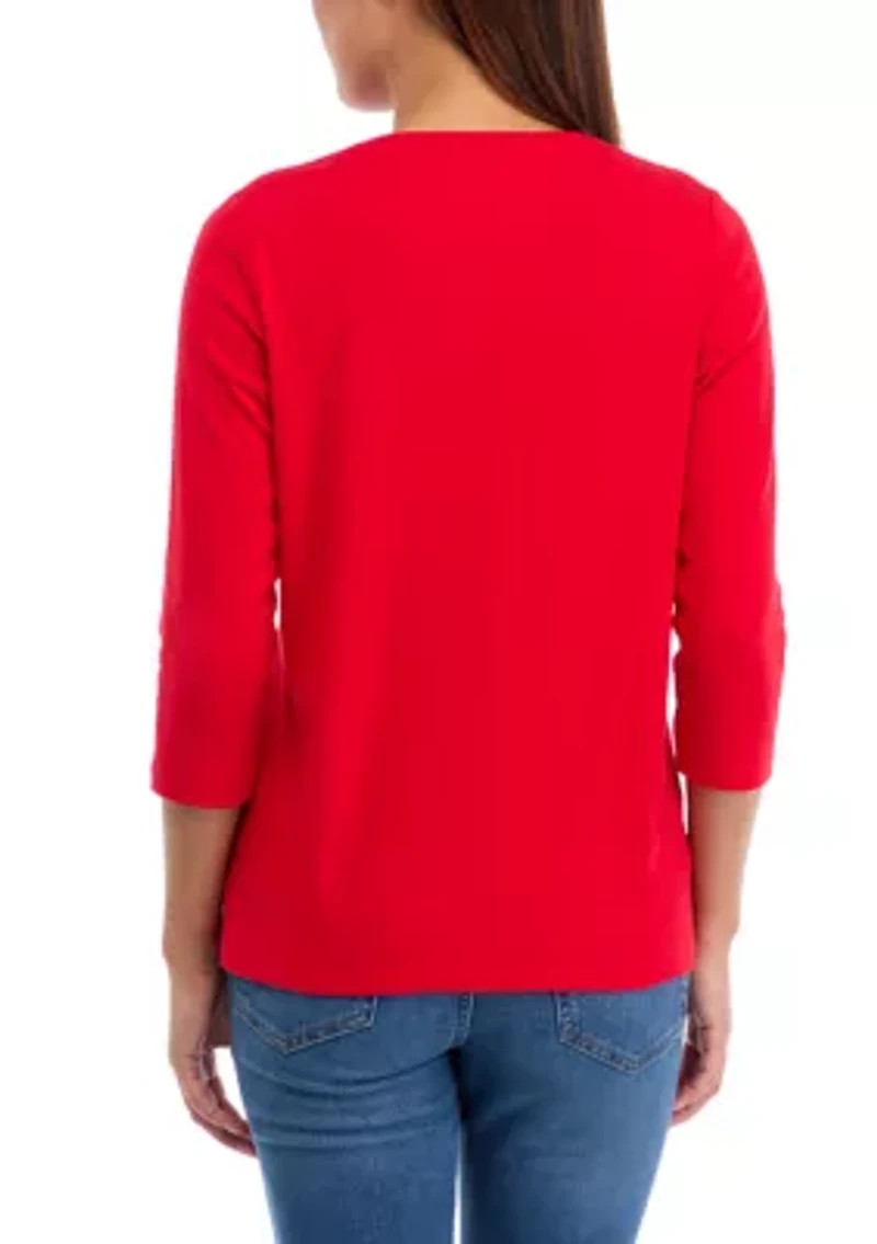 Petite Crew Graphic T-Shirt