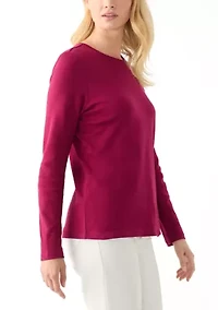 Petite Solid Crew T-Shirt