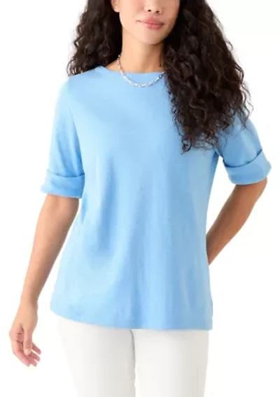Petite Boat Neck T-Shirt