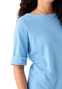 Petite Boat Neck T-Shirt