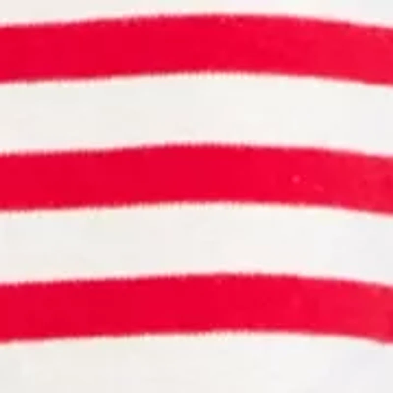 Petite Striped Holiday Graphic Top