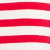 Petite Striped Holiday Graphic Top