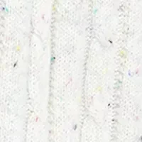 Petite Speckled Cable Knit Cardigan