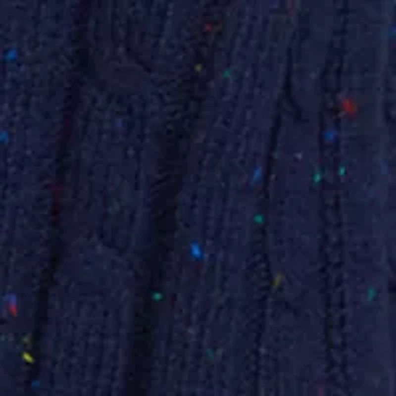 Petite Speckled Cable Knit Cardigan