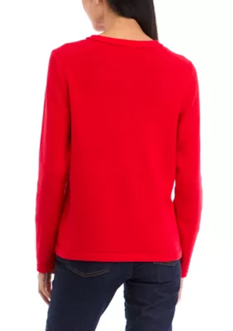 Petite Button Front Cardigan