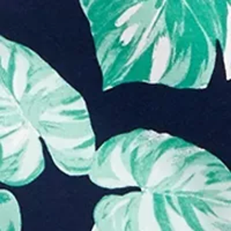 Petite Printed Crew Neck Dress