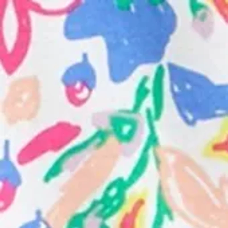 Petite Printed Crew Neck Top