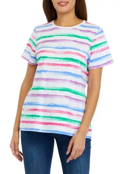 Petite Striped Crew T-Shirt