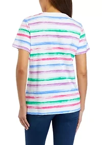 Petite Striped Crew T-Shirt