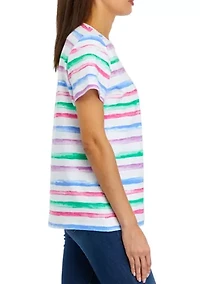 Petite Striped Crew T-Shirt