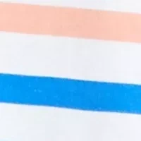Petite Short Sleeve Crew Neck Striped T-Shirt