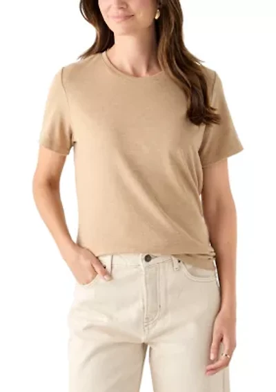 Petite Short Sleeve Heather T-Shirt