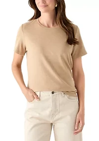 Petite Short Sleeve Heather T-Shirt