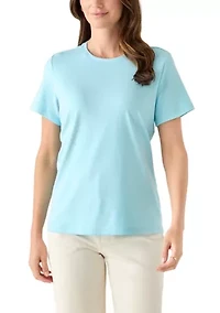 Petite Short Sleeve Heather T-Shirt