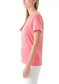 Petite Short Sleeve Heather T-Shirt