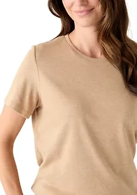 Petite Short Sleeve Heather T-Shirt
