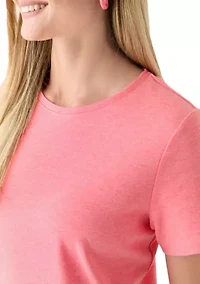 Petite Short Sleeve Heather T-Shirt