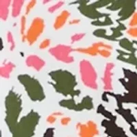 Petite Printed Crew Neck Top