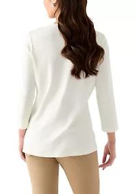 Petite Graphic Crew Neck T-Shirt