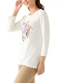 Petite Graphic Crew Neck T-Shirt