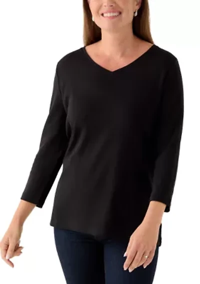 Petite V-Neck T-Shirt