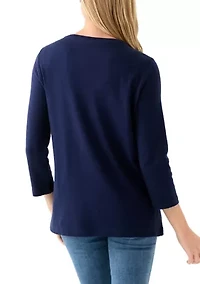 Petite V-Neck T-Shirt