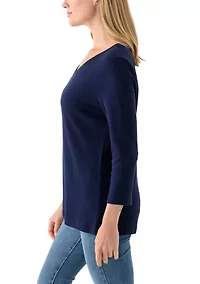 Petite V-Neck T-Shirt
