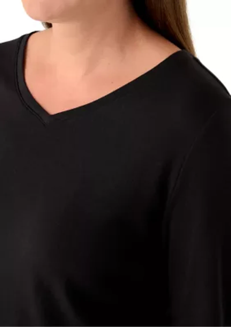 Petite V-Neck T-Shirt