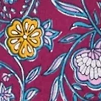 Petite Border Printed Top