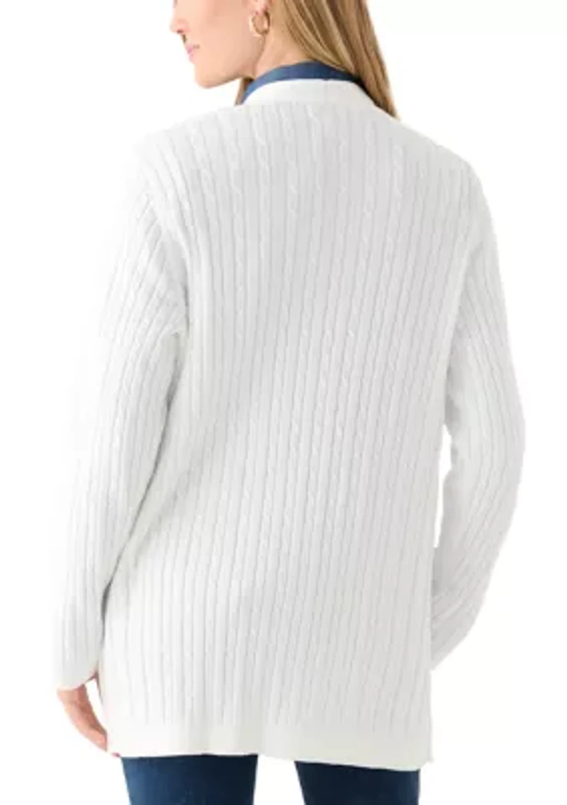 Petite Cable Cardigan