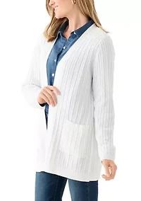 Petite Cable Cardigan