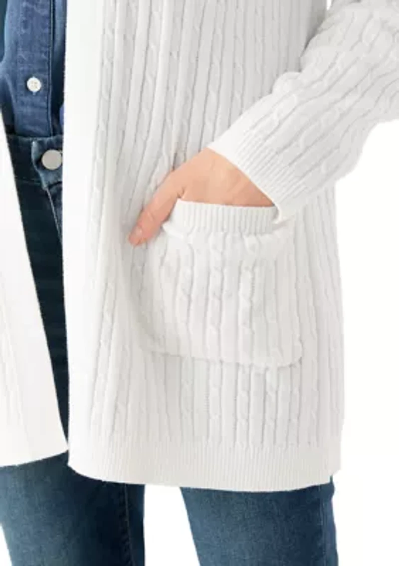 Petite Cable Cardigan