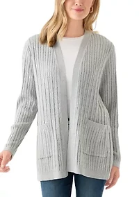 Petite Cable Heatehr Cardigan