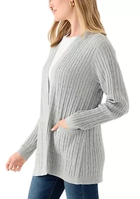Petite Cable Heatehr Cardigan