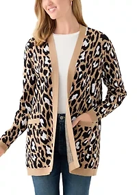 Petite Jacquard Cardigan