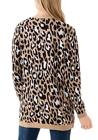 Petite Jacquard Cardigan