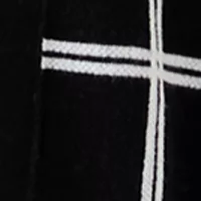 Petite Windowpane Jacquard Cardigan