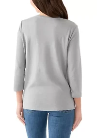 Petite Snowflake Graphic T-Shirt