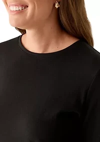 Petite Long Sleeve Crew Core Top
