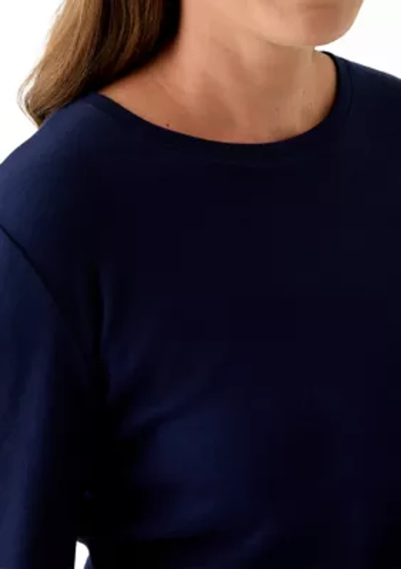 Petite Long Sleeve Crew Core Top