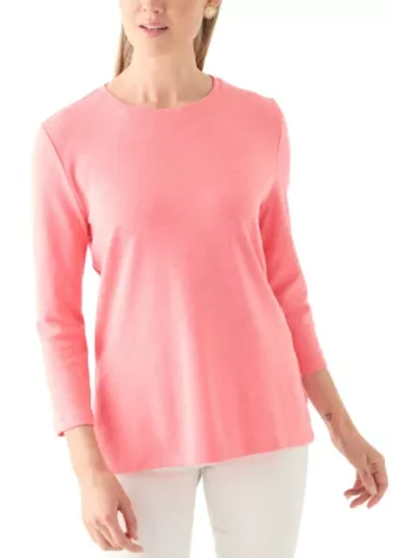 Petite Crew Neck Top