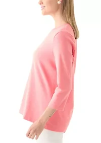 Petite Crew Neck Top