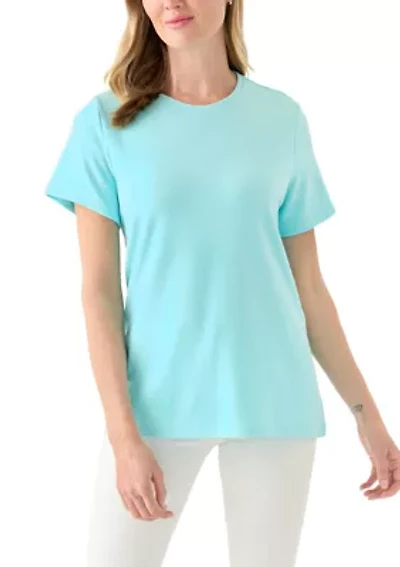 Petite Short Sleeve Crew T-Shirt