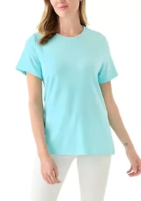 Petite Short Sleeve Crew T-Shirt