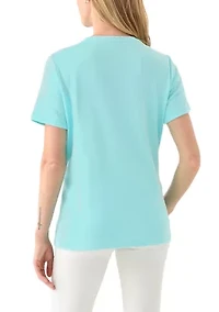 Petite Short Sleeve Crew T-Shirt