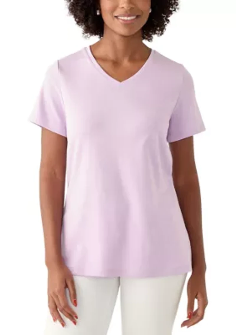Petite V-Neck T-Shirt