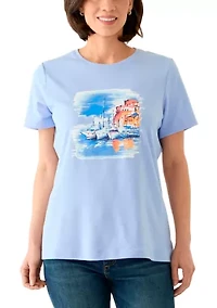 Petite Heather Graphic T-Shirt